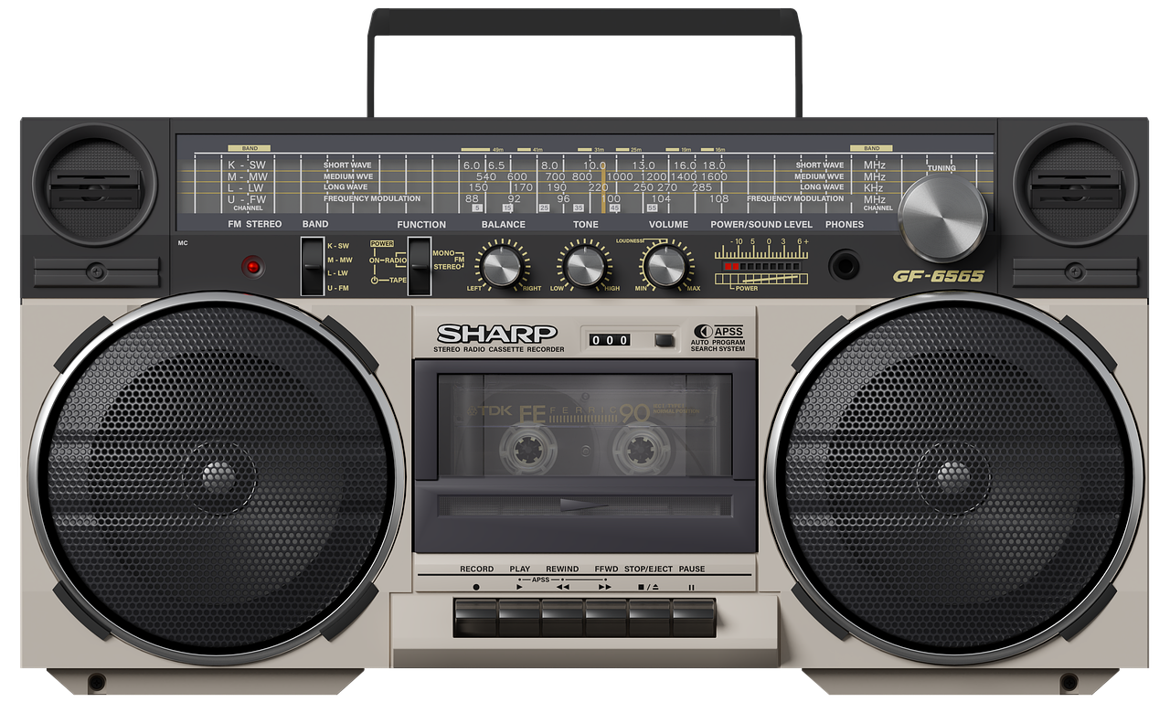 Un radiocasete de los 80
